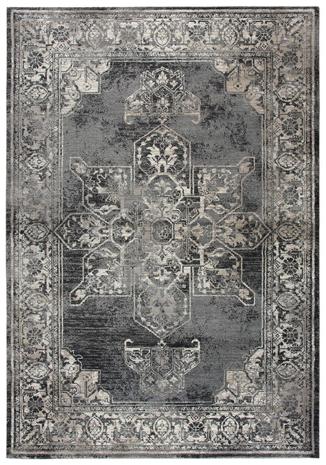 Rizzy Panache Pn6972 Gray, Black, Taupe, Natural, Ivory Rugs.