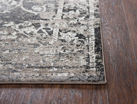 Rizzy Panache Pn6981 Taupe, Gray, Ivory, Black, Beige Rugs.