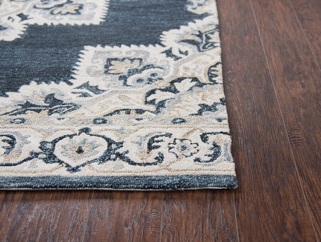 Rizzy Resonant Rs070B Dark Blue, Natural, Gray, Tan Rugs.