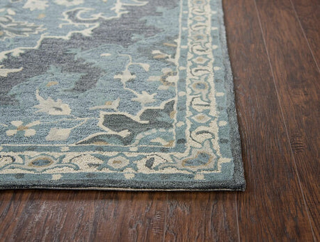 Rizzy Resonant Rs932A Dark Gray, Blue Gray, Gray Blue Rugs.