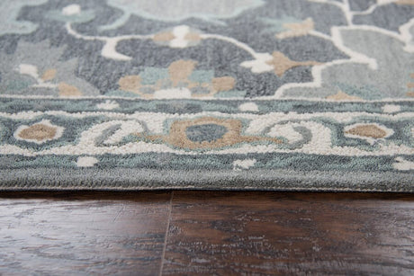 Rizzy Resonant Rs933A Gray, Light Gray, Dark Beige Rugs.