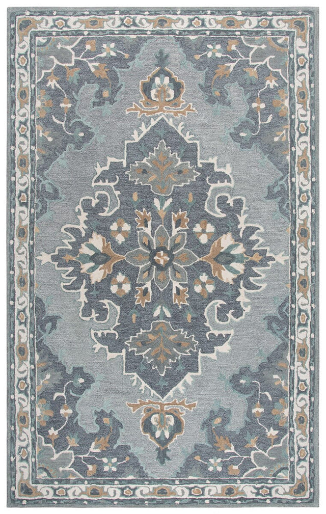 Rizzy Resonant Rs933A Gray, Light Gray, Dark Beige Rugs.