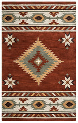 Rizzy Southwest SU-1822 Navajo Red Rugs.