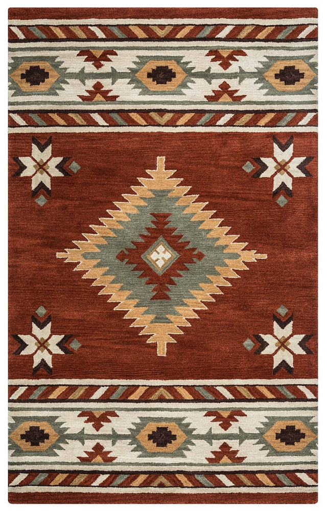 Rizzy Southwest SU-1822 Navajo Red Rugs.