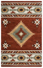 Rizzy Southwest SU-1822 Navajo Red Rugs.