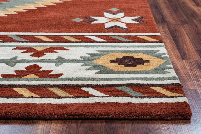 Rizzy Southwest SU-1822 Navajo Red Rugs.