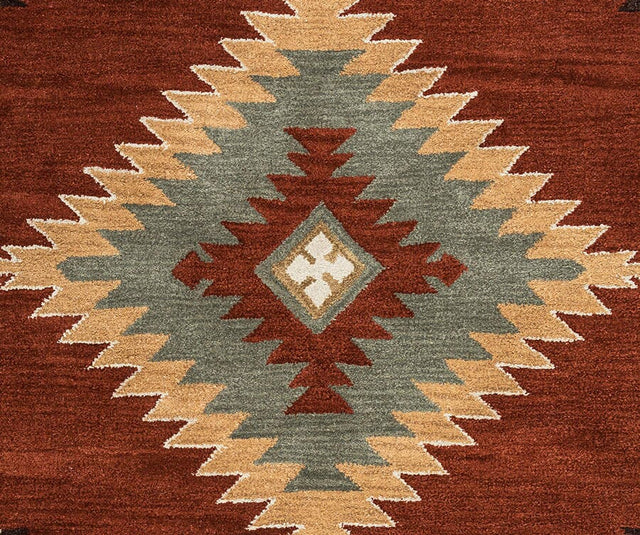 Rizzy Southwest SU-1822 Navajo Red Rugs.