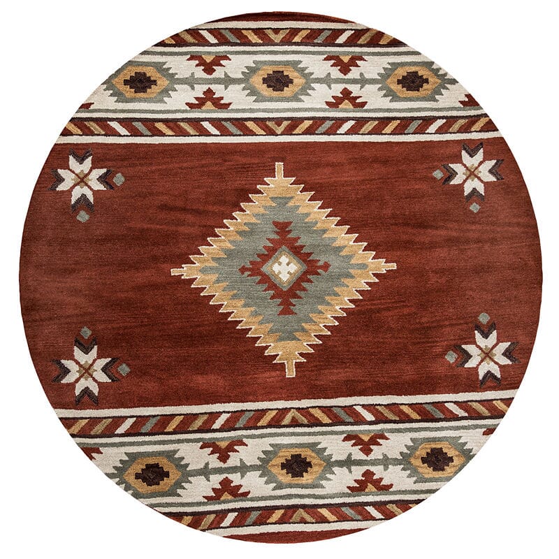 Rizzy Southwest SU-1822 Navajo Red Rugs.