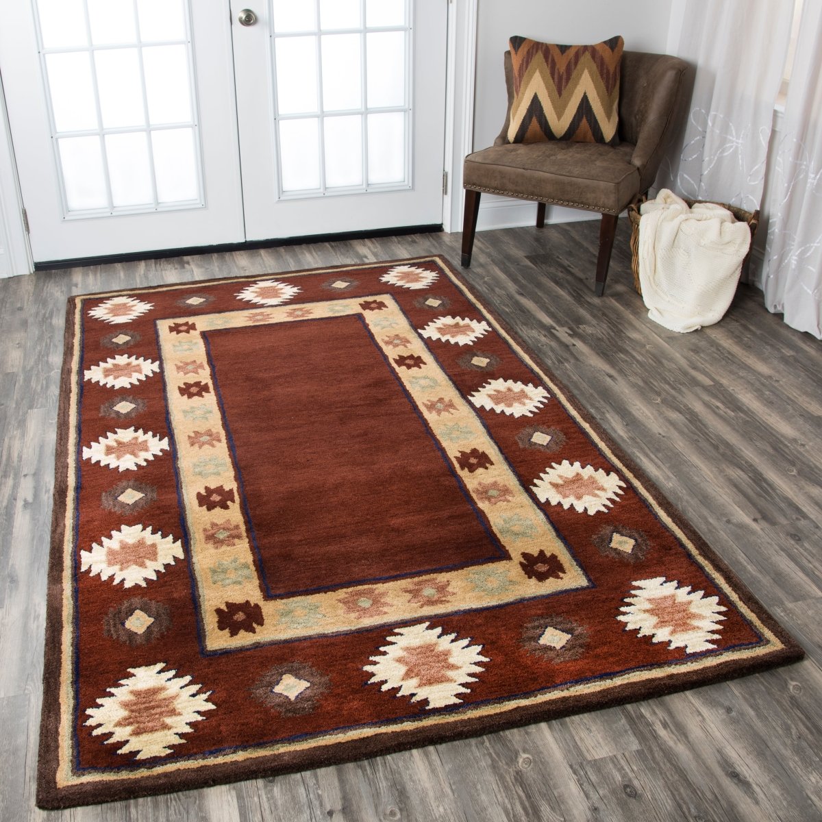 Rizzy Southwest Su2014 Burgundy Rugs.