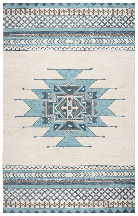 Rizzy Southwest Su567A Blue, Ivory Rugs.