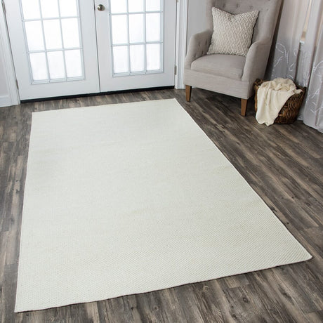 Rizzy Twist TW-3065 White Rugs.