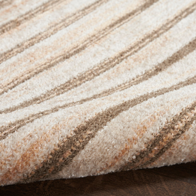 Nourison Astra Machine Washable ASW03 Machine Made Latte Rug