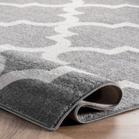 Nuloom Meeker Trellis Rzpl02A Gray Area Rug