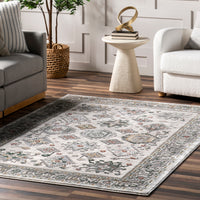 Nuloom Malinda Traditional Bordered Bdon02A Beige Area Rug