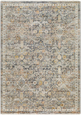 Surya Rojin Roj-2301 Warm Grey, Sage, Metallic - Silver, Grey, Light Silver Rug.