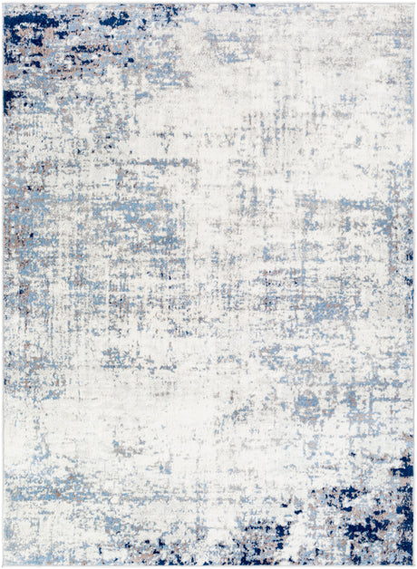 Surya Roma Rom-2394 Navy, Light Blue, Gray, Off-White, Light Gray Rug.