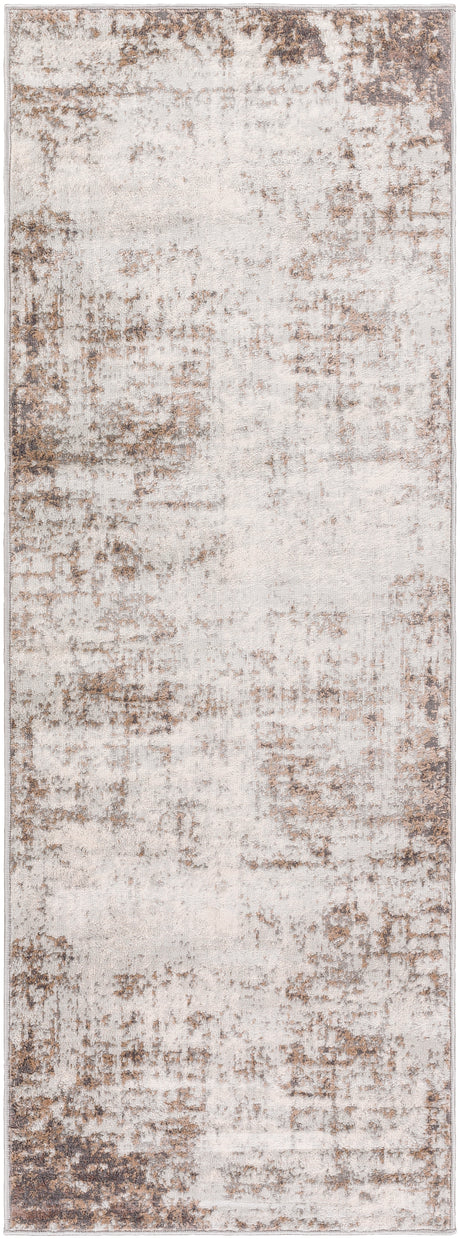 Surya Roma Rom-2395 Charcoal, Medium Brown, Gray, Light Gray, Off-White Rug.