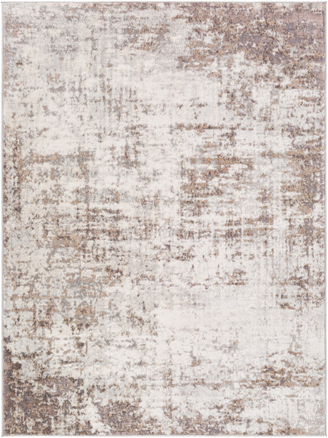 Surya Roma Rom-2395 Charcoal, Medium Brown, Gray, Light Gray, Off-White Rug.