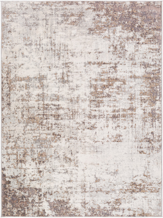 Surya Roma Rom-2395 Charcoal, Medium Brown, Gray, Light Gray, Off-White Rug.