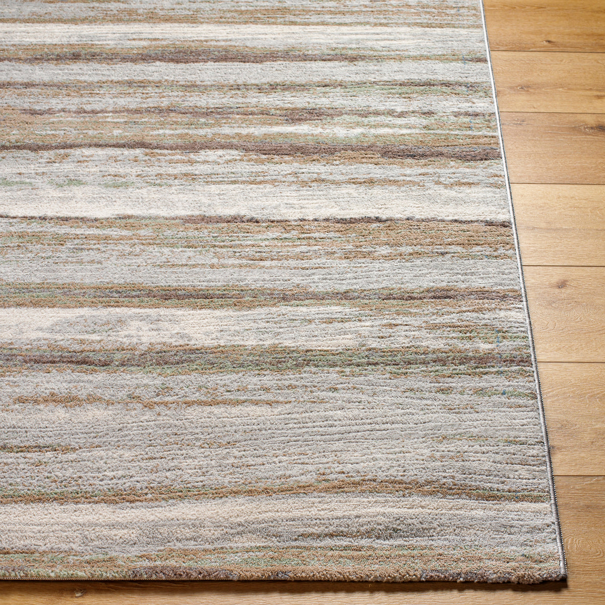Surya Roma Rom-2402 Pale Slate, Metallic - Silver, Pearl, Sage Rug.