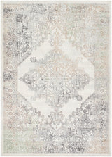 Surya Roma Rom-2405 Light Silver, Light Grey, Pale Slate, Silver, Metallic - Silver Rug.