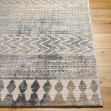 Surya Roma Rom-2406 Sterling Grey, Grey, Sage, Pewter, Nickel Rug.