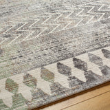 Surya Roma Rom-2406 Sterling Grey, Grey, Sage, Pewter, Nickel Rug.