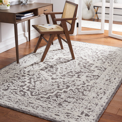 Safavieh Roslyn Ros452G Dark Grey/Ivory Area Rug