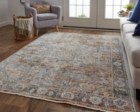 Feizy Kaia Kai39Gmf Tan/Orange/Blue Area Rug