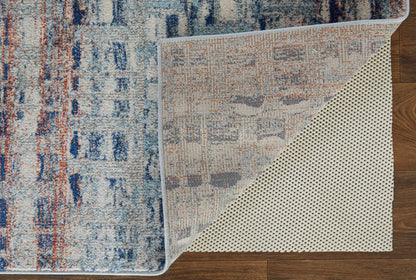 Feizy Edgemont Edg39Iuf Blue/Ivory/Orange Area Rug