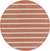 Nourison Positano Pos03 Terracotta Ivory Rug