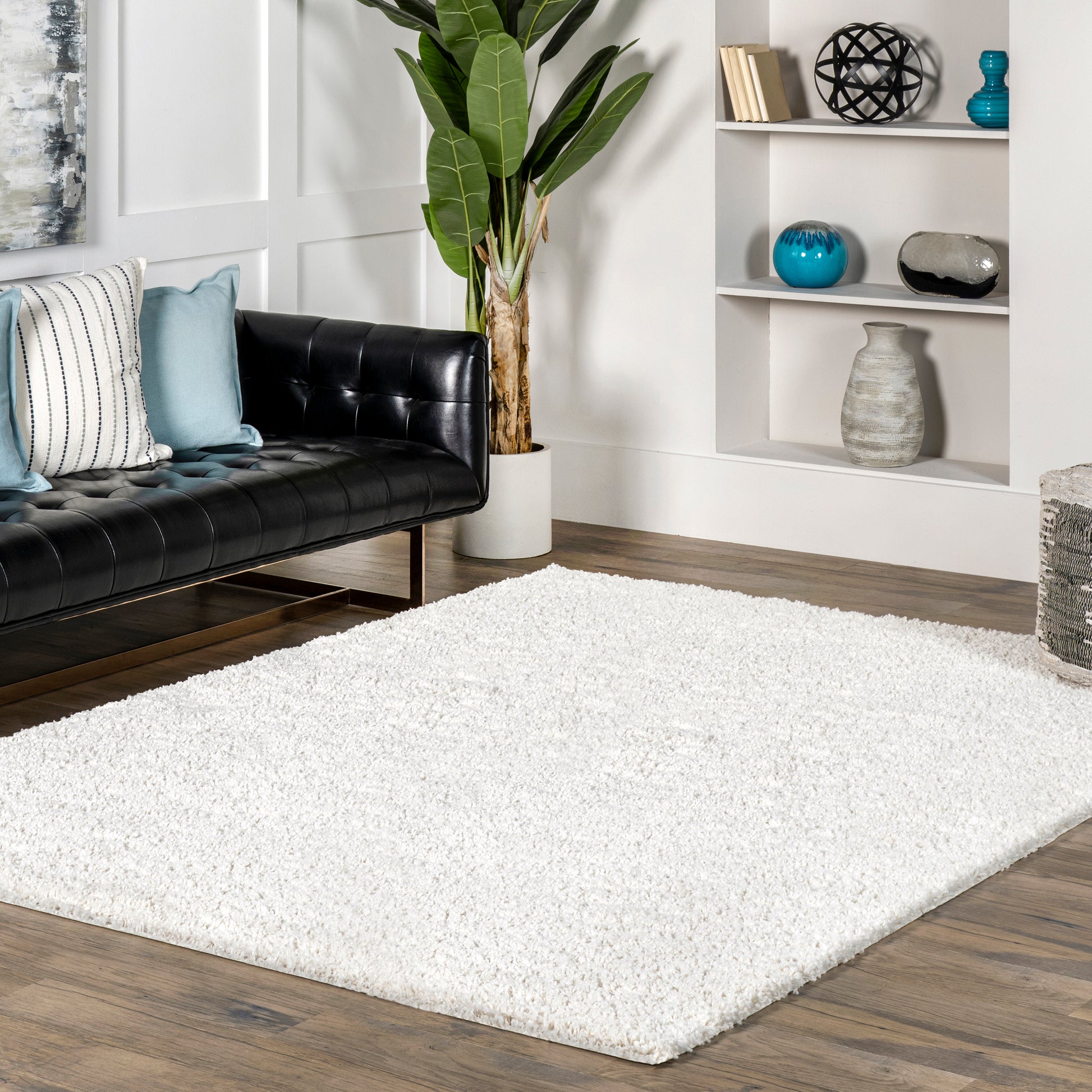 Nuloom Marleen Contemporary Shg1 Off White Area Rug