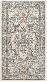 Nourison Quarry QUA18 Machine Made Ivory, Grey, Taupe Rug