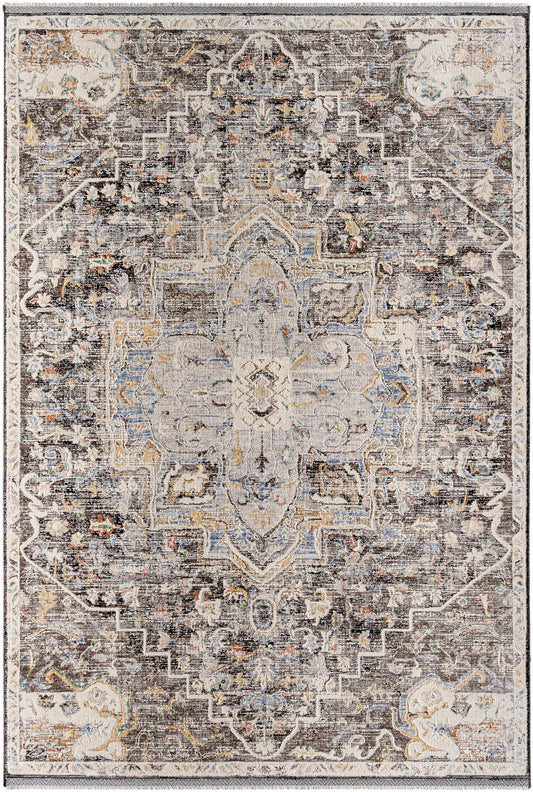 Surya Rivaldo Rvd-2301 Ash, Grey, Sage, Metallic - Silver, Pewter, Nickel Area Rug