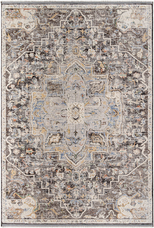 Surya Rivaldo Rvd-2301 Ash, Grey, Sage, Metallic - Silver, Pewter, Nickel Rug.