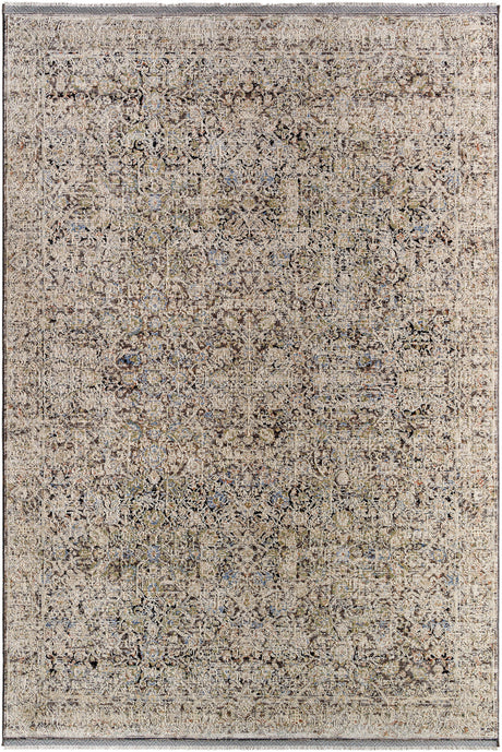 Surya Rivaldo Rvd-2302 Warm Grey, Sage, Grey, Nickel Rug.