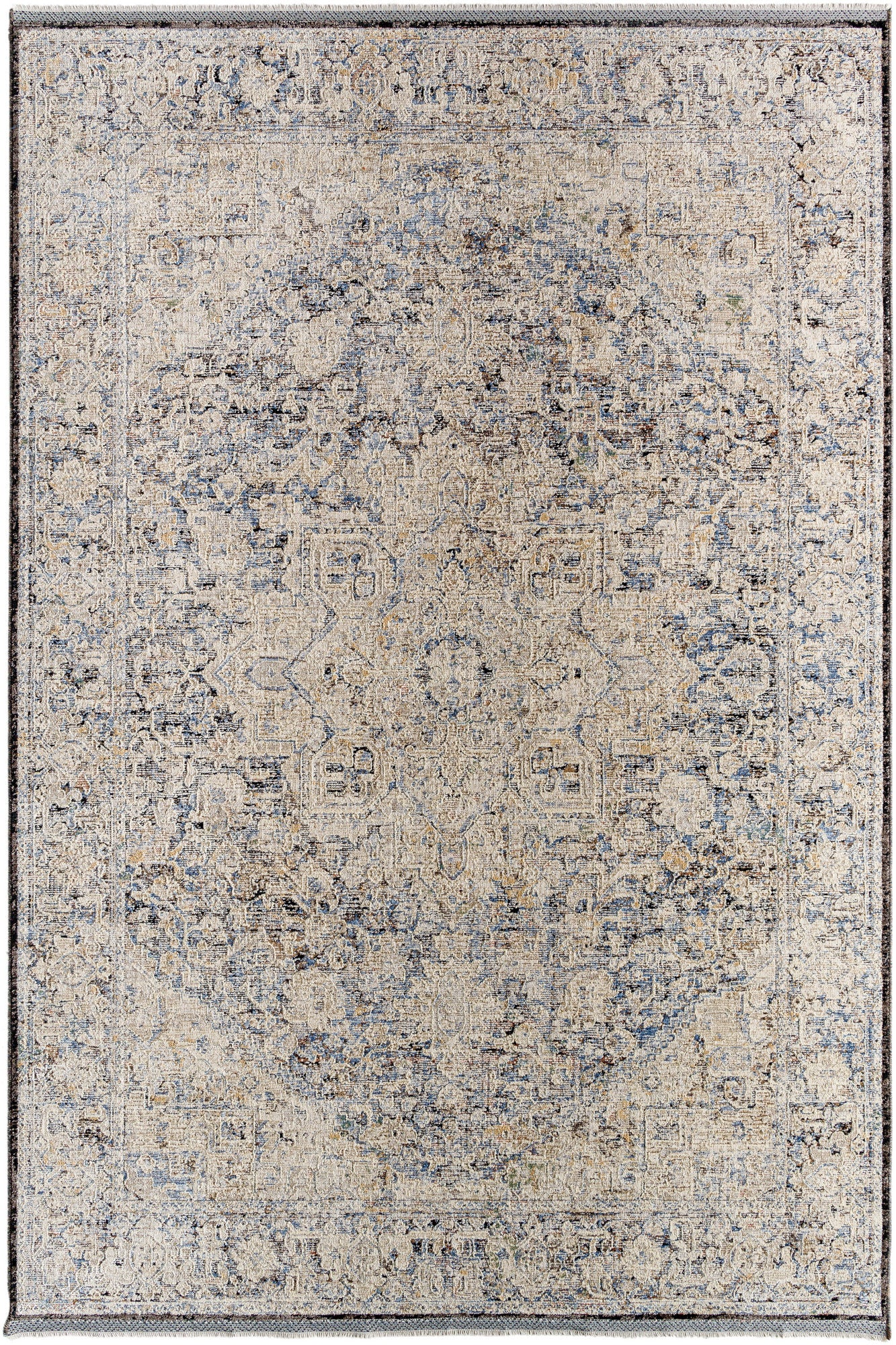 Surya Rivaldo Rvd-2304 Ash, Metallic - Silver, Pewter, Sage Area Rug