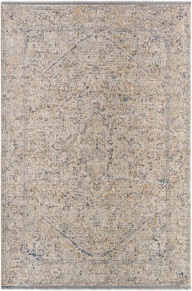 Surya Rivaldo Rvd-2307 Metallic - Silver, Ash, Sage, Pewter Rug.