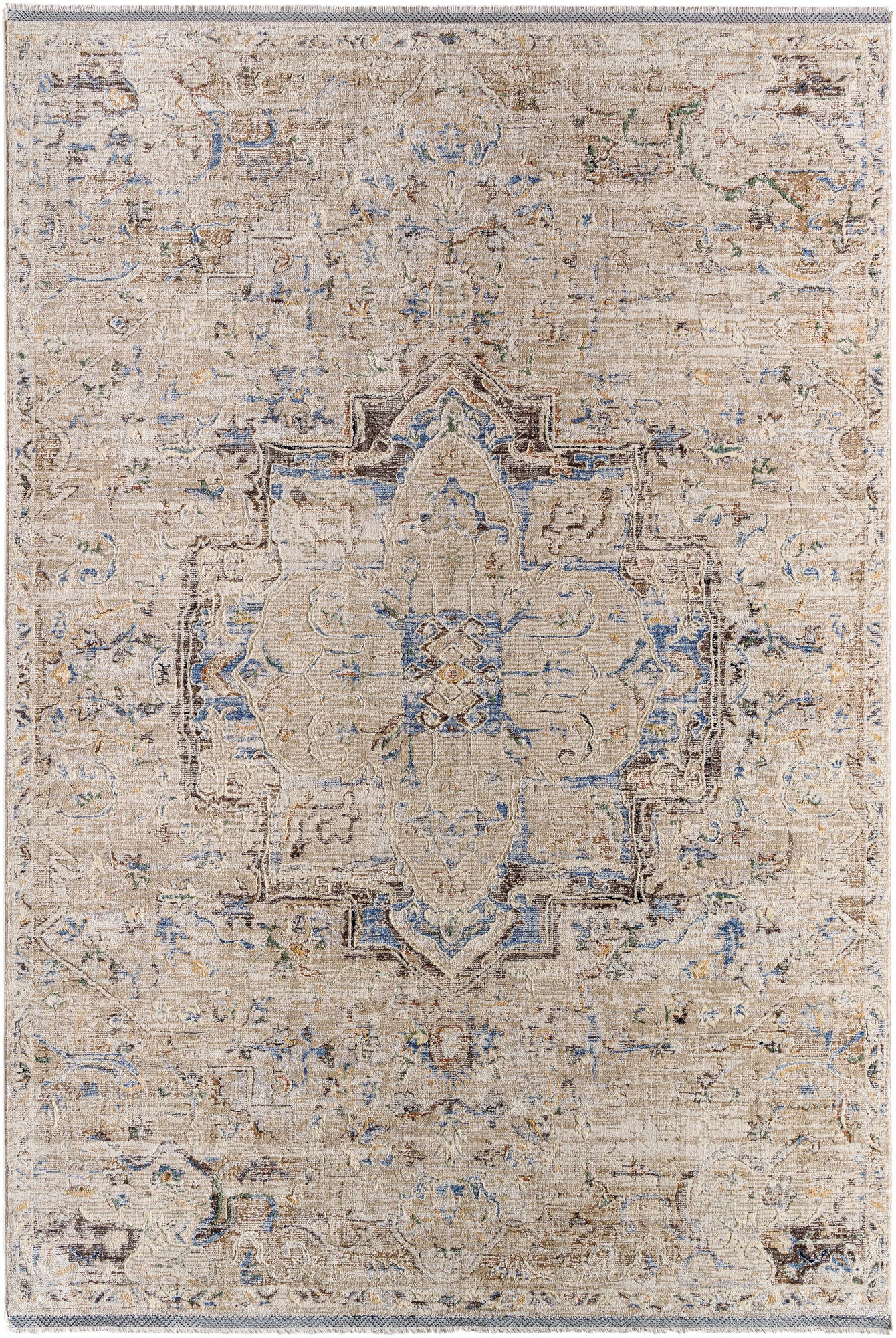 Surya Rivaldo Rvd-2308 Ash, Metallic - Silver, Sage, Pewter Area Rug