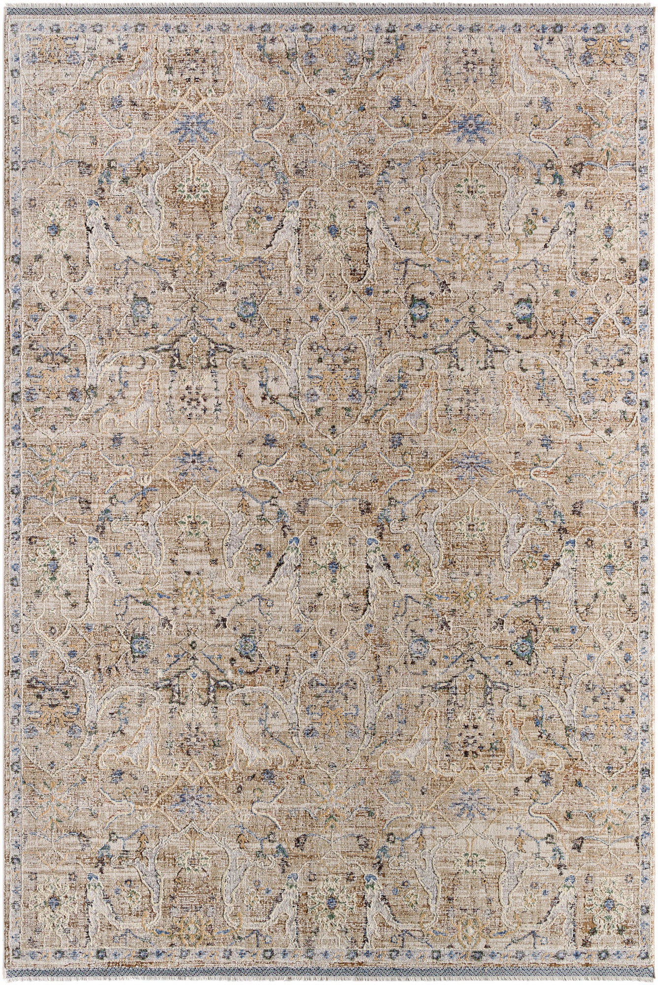 Surya Rivaldo Rvd-2309 Slate Grey Taupe, Warm Grey, Sage, Khaki Area Rug