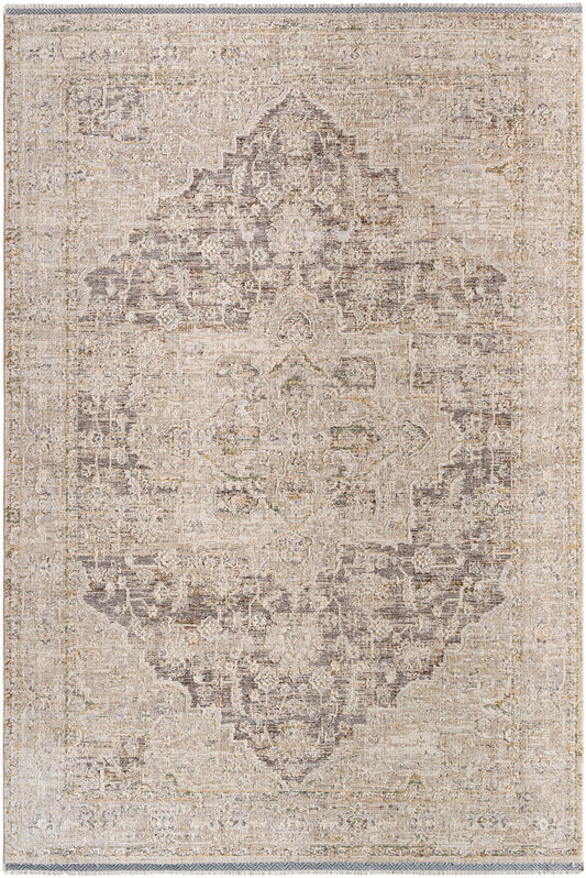 Surya Rivaldo Rvd-2310 Ash, Khaki, Metallic - Silver, Sage Area Rug