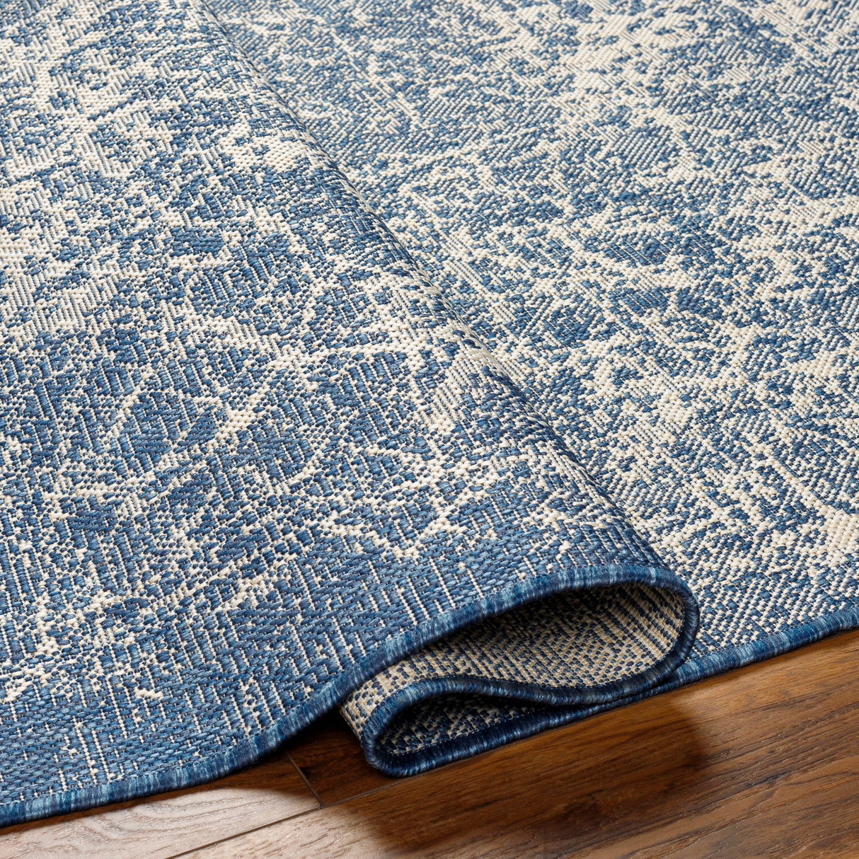 Surya Ravello Rvl-2306 Denim, Dark Blue, Ivory, Light Beige Rug.