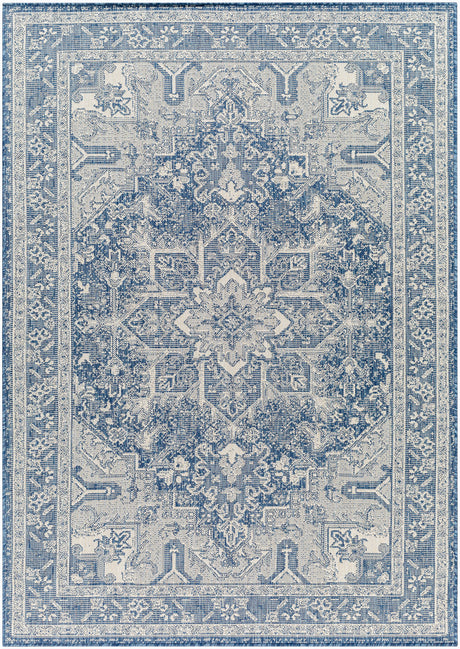 Surya Ravello Rvl-2309 Denim, Dark Blue, Ivory, Light Beige Rug.