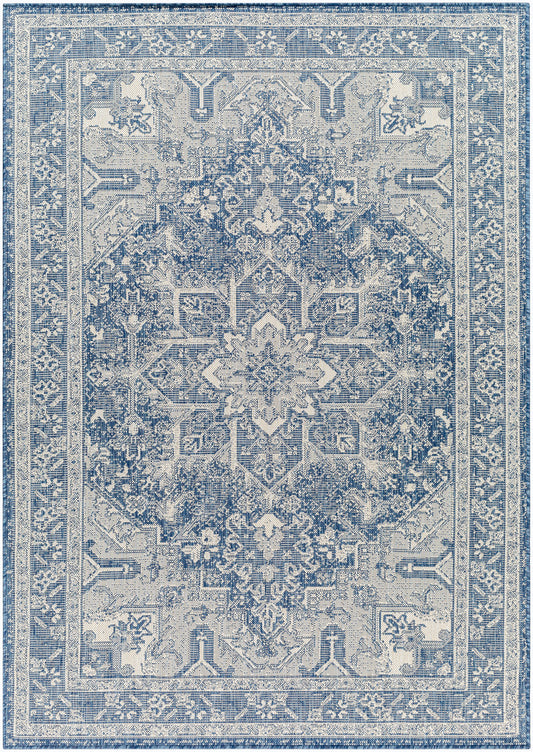 Surya Ravello Rvl-2309 Denim, Dark Blue, Ivory, Light Beige Area Rug