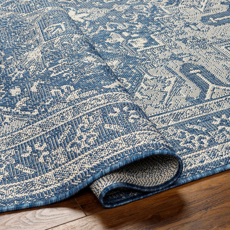 Surya Ravello Rvl-2309 Denim, Dark Blue, Ivory, Light Beige Rug.