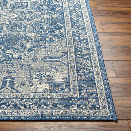 Surya Ravello Rvl-2309 Denim, Dark Blue, Ivory, Light Beige Rug.