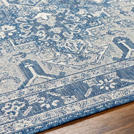 Surya Ravello Rvl-2309 Denim, Dark Blue, Ivory, Light Beige Rug.