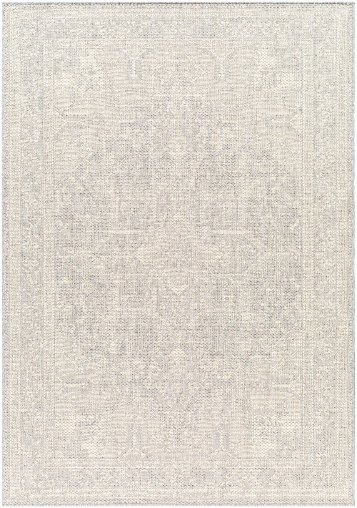 Surya Ravello Rvl-2310 Light Gray, Charcoal, Ivory, Light Beige Rug.