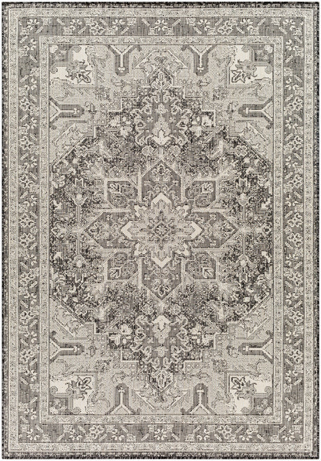 Surya Ravello Rvl-2311 Light Gray, Black, Ivory, Light Beige Rug.