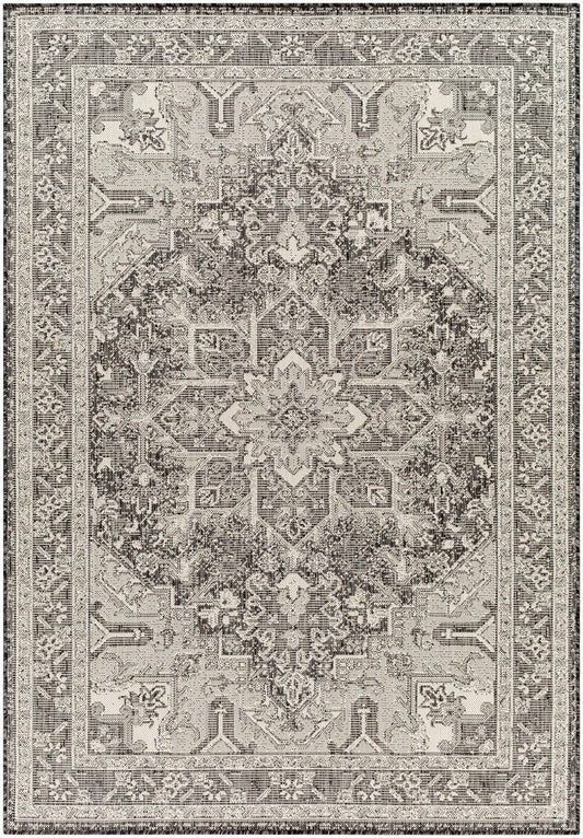 Surya Ravello Rvl-2311 Light Gray, Black, Ivory, Light Beige Area Rug